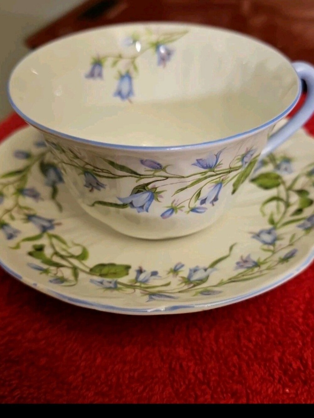 Vintage Shelley England Harebell Cup and Saucer 13590 Bone China